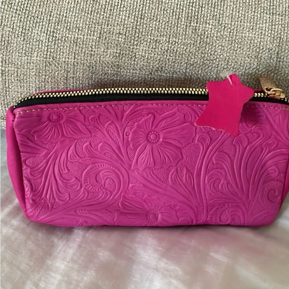 leather cosmetic bag